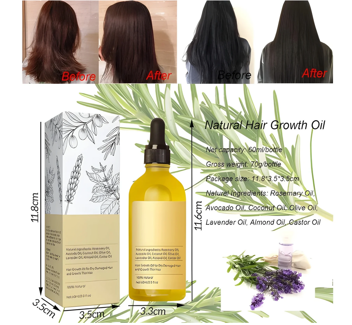 Veganic Natural Hair Growth Oil